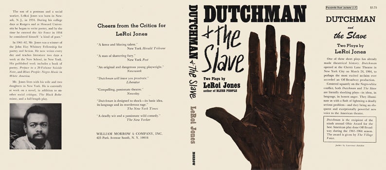 Item #42356 Dutchman and The Slave. LeRoi Jones