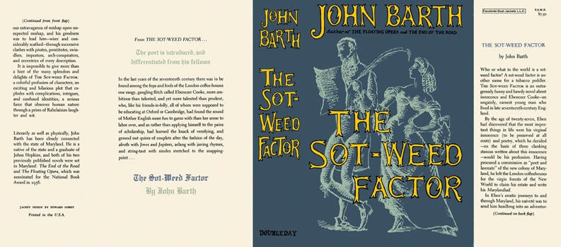 Item #4242 Sot-Weed Factor, The. John Barth