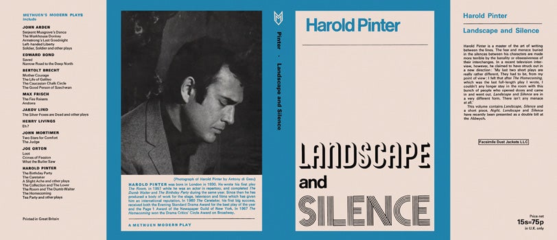 Item #42473 Landscape and Silence. Harold Pinter
