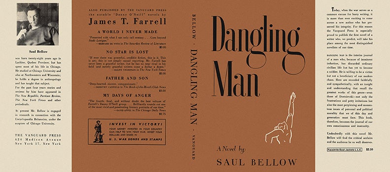 Item #4253 Dangling Man. Saul Bellow.