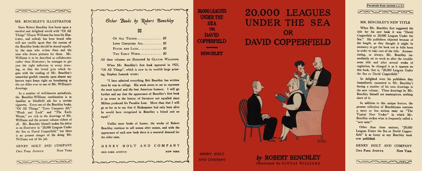 Item #4256 20,000 Leagues Under the Sea or David Copperfield. Robert Benchley, Gluyas Williams