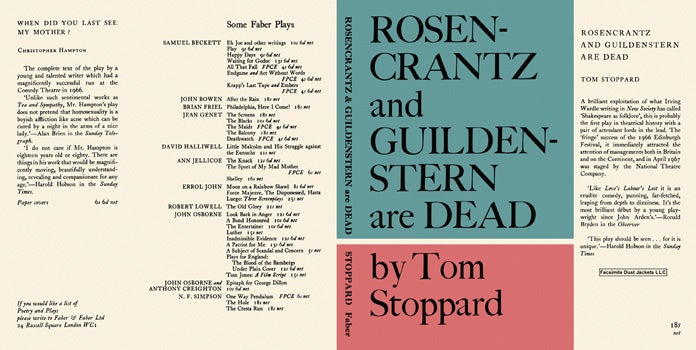Item #42585 Rosencrantz and Guildenstern Are Dead. Tom Stoppard
