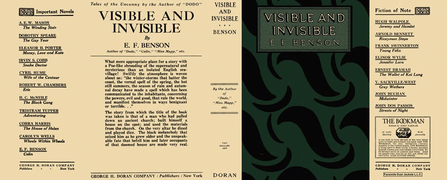 Item #4260 Visible and Invisible. E. F. Benson.