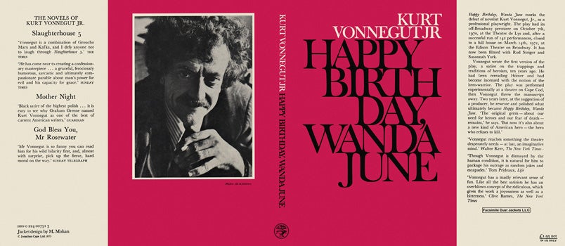 Happy Birthday, Wanda June by Kurt Vonnegut, Jr. on Facsimile Dust Jackets,  LLC
