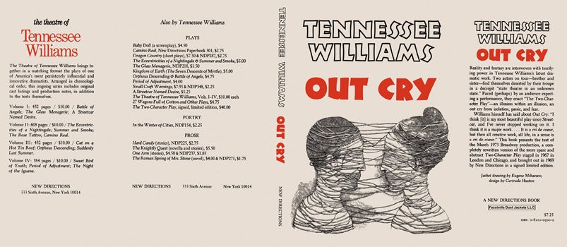 Item #42648 Out Cry. Tennessee Williams.
