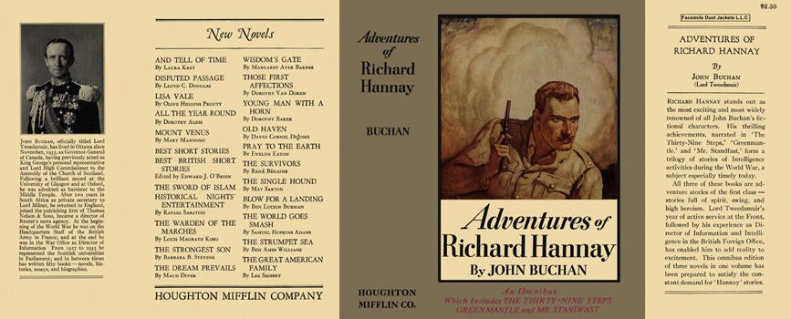 Item #4275 Adventures of Richard Hannay (Omnibus). John Buchan.