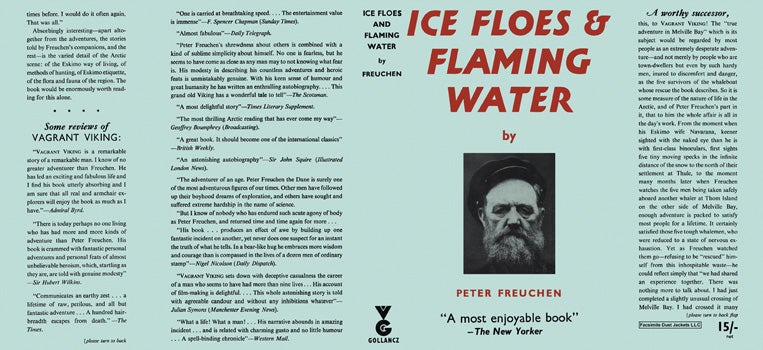 Item #42767 Ice Floes and Flaming Water. Peter Freuchen