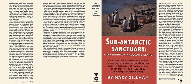 Item #42775 Sub-Antarctic Sanctuary, Summertime on MacQuarie Island. Mary Gillham.
