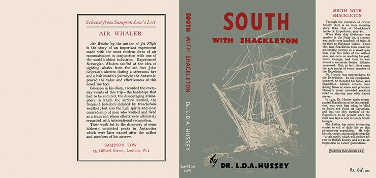 Item #42807 South with Shackleton. L. D. A. Hussey