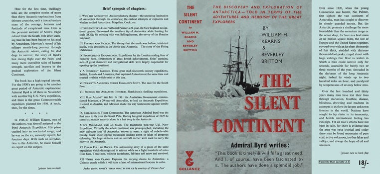Item #42816 Silent Continent, The. William H. Kearns, Beverly Britton