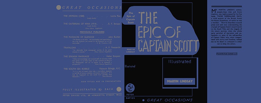 Item #42825 Epic of Captain Scott, The. Martin Lindsay