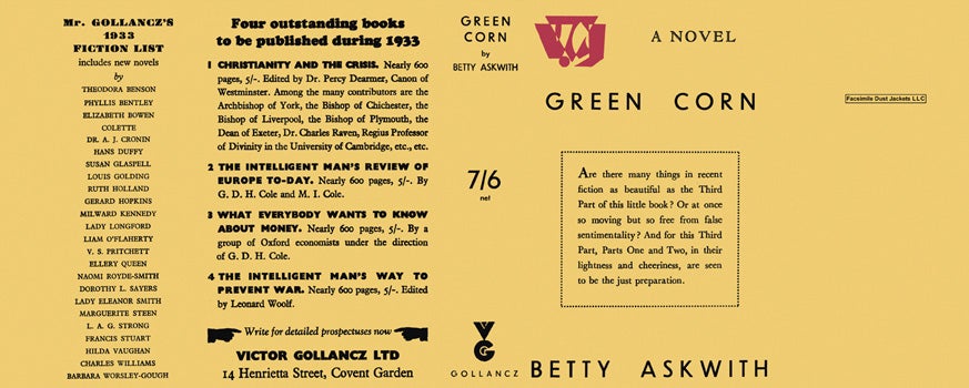 Item #42961 Green Corn. Betty Askwith