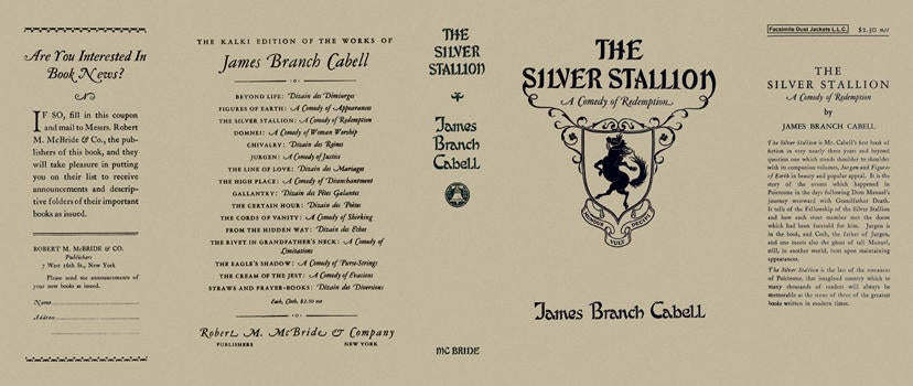 Item #4298 Silver Stallion, The. James Branch Cabell