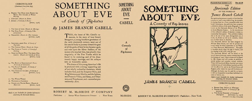 Item #4299 Something About Eve. James Branch Cabell.