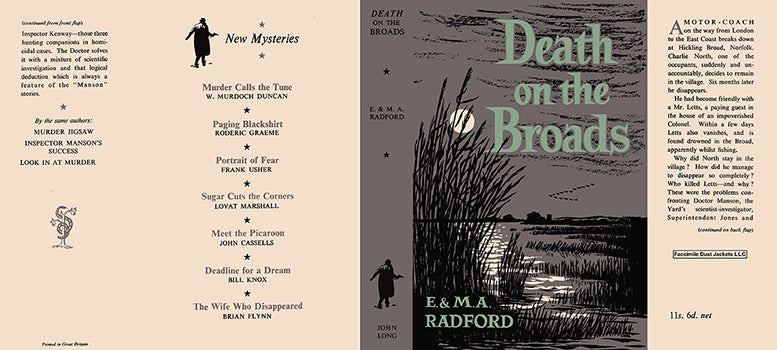 Item #42995 Death on the Broads. E. Radford, M. A. Radford.