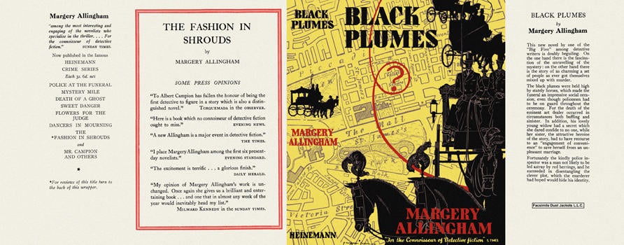 Item #43 Black Plumes. Margery Allingham.