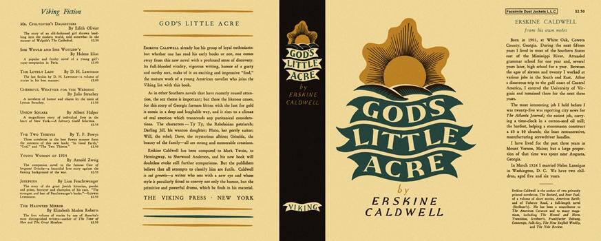 Item #4301 God's Little Acre. Erskine Caldwell