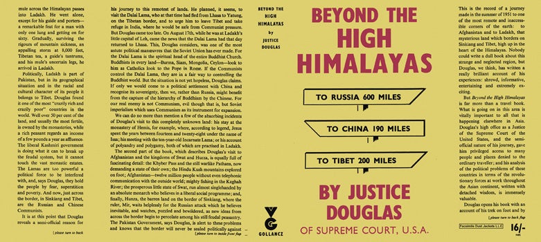 Item #43046 Beyond the High Himalayas. William O. Douglas