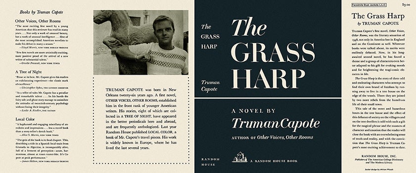 Item #4308 Grass Harp; A Novel, The. Truman Capote.