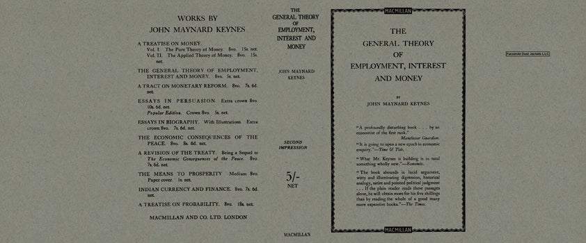 Item #43084 General Theory of Employment, Interest and Money, The. John Maynard Keynes.