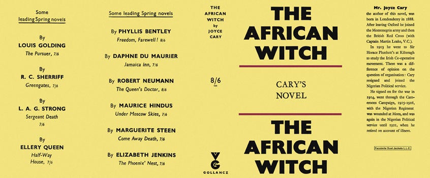 Item #4312 African Witch, The. Joyce Cary