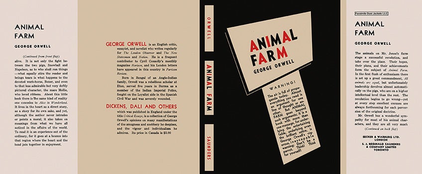Item #43150 Animal Farm. George Orwell.