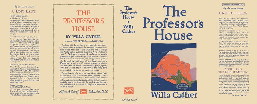 Item #4318 Professor's House, The. Willa Cather
