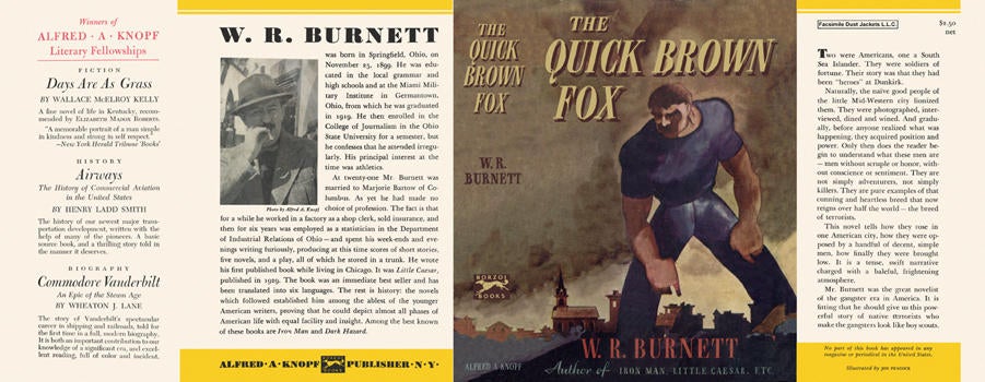 Item #432 Quick Brown Fox, The. W. R. Burnett