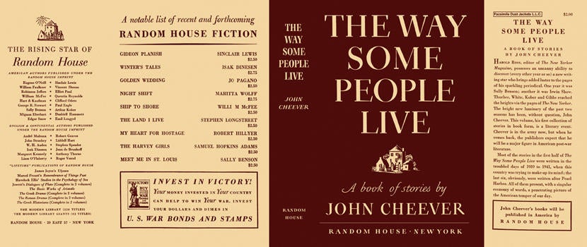 Item #4327 Way Some People Live, The. John Cheever