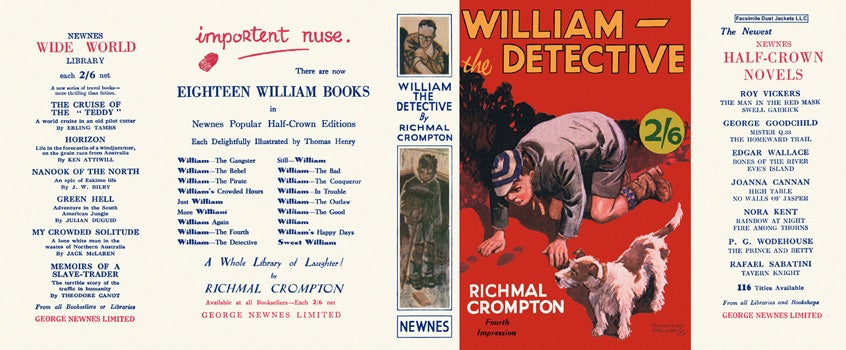 Item #43284 William the Detective. Richmal Crompton