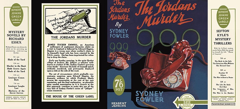Item #43313 Jordans Murder, The. Sydney Fowler