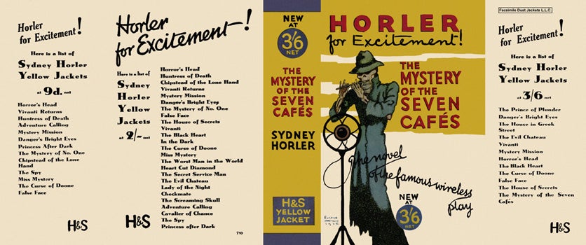 Item #43327 Mystery of the Seven Cafes, The. Sydney Horler