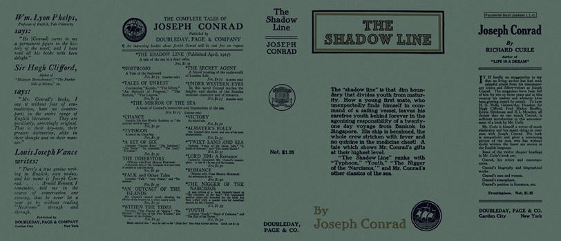 Item #4348 Shadow Line, The. Joseph Conrad.