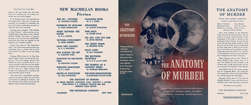 Item #43505 Anatomy of Murder, The. Detection Club