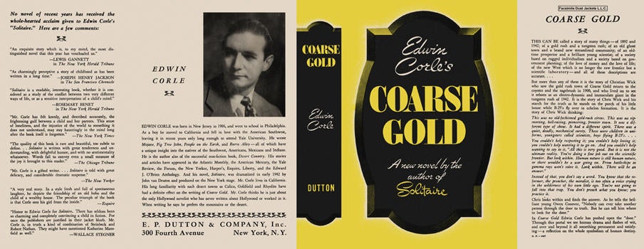 Item #4354 Coarse Gold. Edwin Corle.