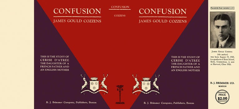 Item #4357 Confusion. James Gould Cozzens.