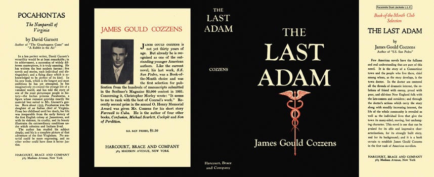 Item #4359 Last Adam, The. James Gould Cozzens
