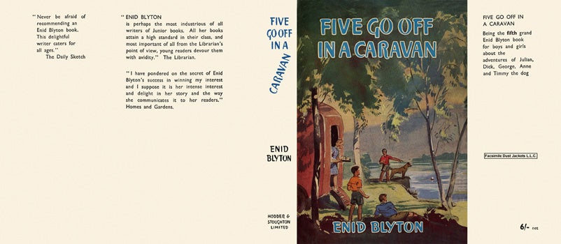 Item #43624 Five #05: Five Go Off in a Caravan. Enid Blyton, Eileen Soper
