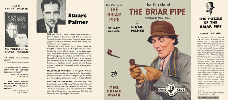 Item #43656 Puzzle of the Briar Pipe, The. Stuart Palmer
