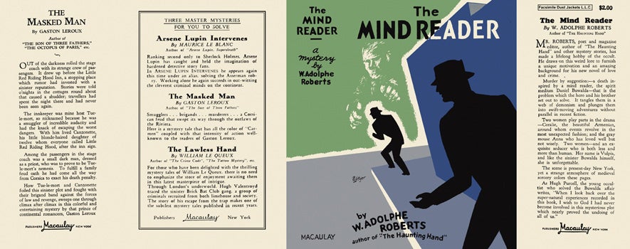 Item #43700 Mind Reader, The. Walter Adolphe Roberts