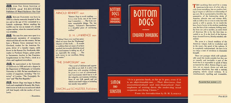 Item #4371 Bottom Dogs. Edward Dahlberg