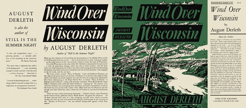 Item #4377 Wind Over Wisconsin. August Derleth.