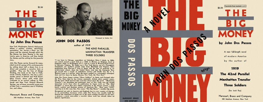 Item #4385 Big Money, The. John Dos Passos.
