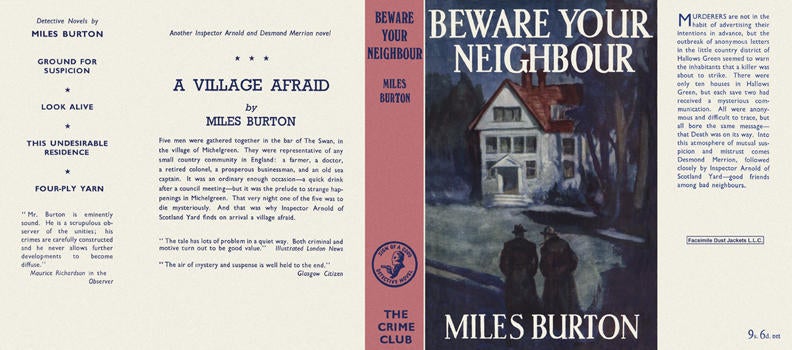Item #439 Beware Your Neighbour. Miles Burton