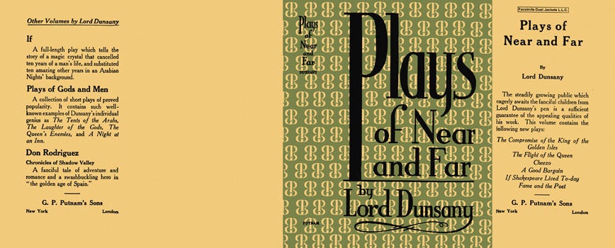 Item #4403 Plays of Near and Far. Lord Dunsany