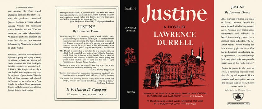 Item #4417 Justine. Lawrence Durrell