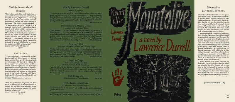 Item #4418 Mountolive. Lawrence Durrell