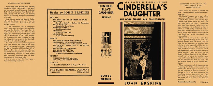 Item #4424 Cinderella's Daughter and Other Sequels and Consequences. John Erskine.
