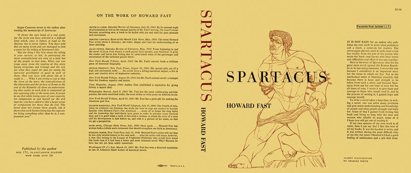 Item #4429 Spartacus. Howard Fast.