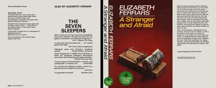 Item #44351 Stranger and Afraid, A. Elizabeth Ferrars.